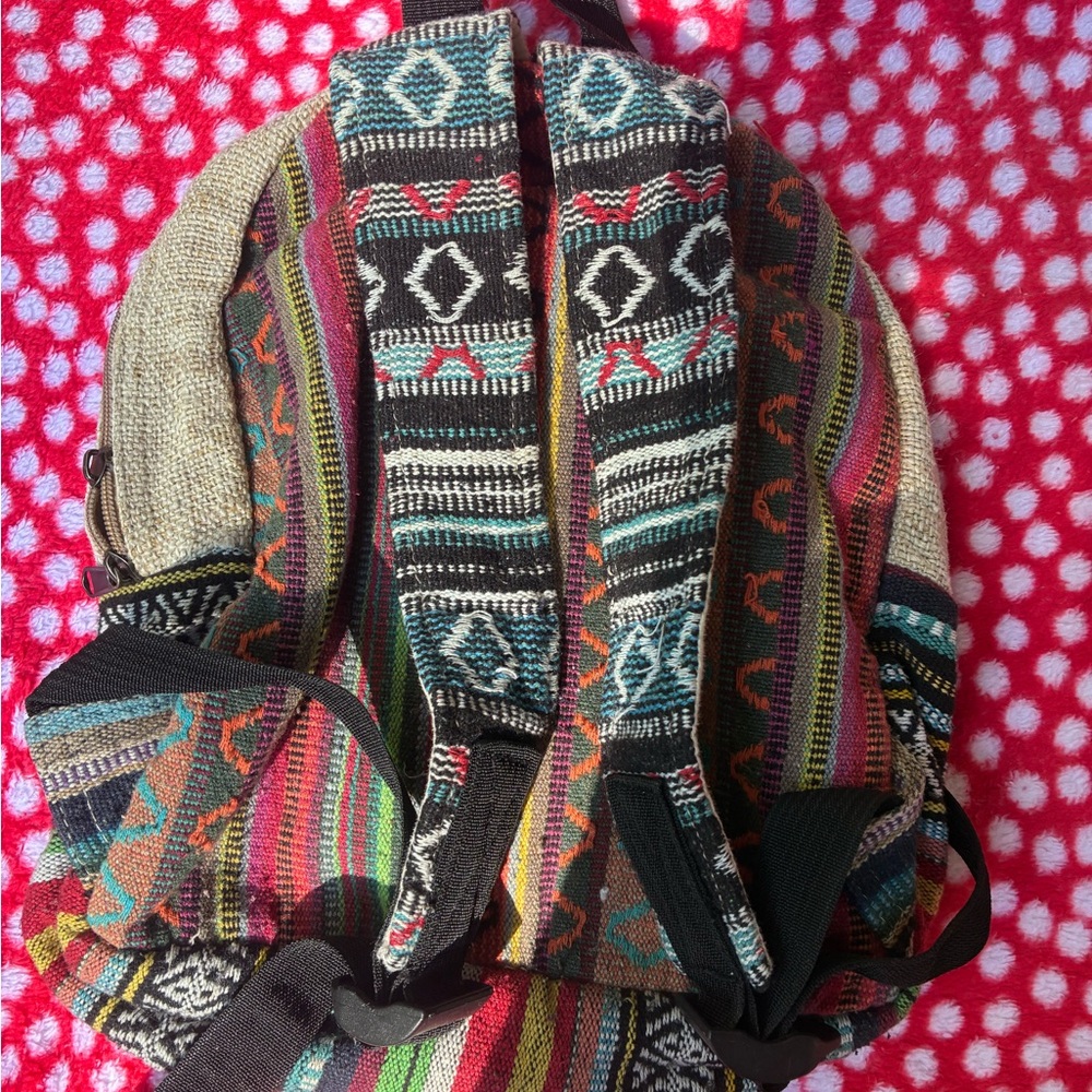 Pure Hemp Multicolor Backpack - Picture 4 of 4